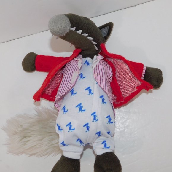 Auzou Le Loup The Little Wolf 10" Plush Stuffed Doll - Picture 4 of 5